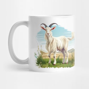 White Goat Mug